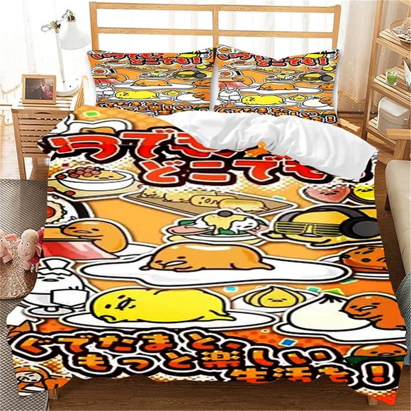 Gude-tama Guza-ma Bedding Set Sheet Set for Kids Adults,All Season Lightweight