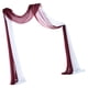 thumbnail image 1 of Boda Draping Party Telón de fondo Paneles Recepción Swag 70x550cm para hogar Foto Telón de fondo Escenario , y 1x Blanco 1x Vino Tinto, 1 of 5