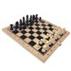 thumbnail image 2 of Juego De Mesa De Ajedrez De Viaje Internacional Plegable De Madera Hecho A Mano 39x39cm, 2 of 3