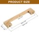thumbnail image 2 of Uxcell 4 Pack Tiradores de Madera para Cajones, Centro de Agujero de 5 Pulgadas, Tiradores Cuadrados de Madera para Cajones con Tornillos para Cocina, Tocadores, Puertas de Armarios, Madera de Fresno, 2 of 7