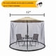 thumbnail image 3 of Malla mosquitera para sombrilla de patio Tiimmgaal 10x10 pies, negra, 3 of 6