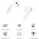 thumbnail image 2 of Auriculares Bluetooth 5.0, reproducción estéreo HD, inalámbricos, con micrófono y control táctil, para iPhone, Android, smartphones y tabletas, color blanco., 2 of 5