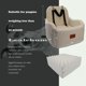 thumbnail image 2 of Asiento de coche Dog Booster Lealchum, de espuma viscoelástica ultrasuave, color beige, 2 of 6