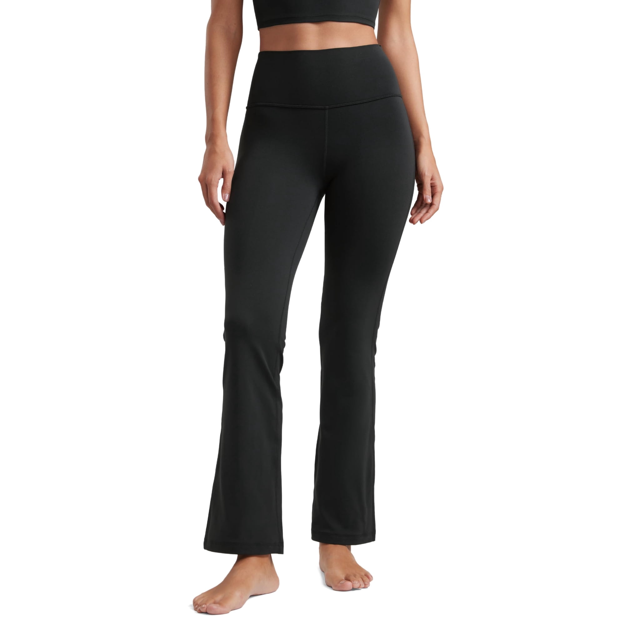 Pantalones Crz Yoga Butterluxe Tiro Alto Acampanados 74 Cm Negro Pequeño