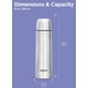 thumbnail image 5 of Termo Milton Thermosteel 500 ml Aislado al Vacío Plata, 5 of 8