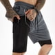 thumbnail image 1 of Bañador de hombre con forro de compresión, pantalones cortos de baño 2 en 1, 1 of 5