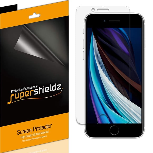 Protector de pantalla Supershieldz para iPhone SE (2022/2020), 8, 7 (paquete de 6)