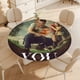 thumbnail image 4 of You (serie) theme Fitted Round Tablecloths Elastic Edged Table Covers Waterproof Table Cloth For Kitchen Holiday Party Tables Decor 150cm, 4 of 6
