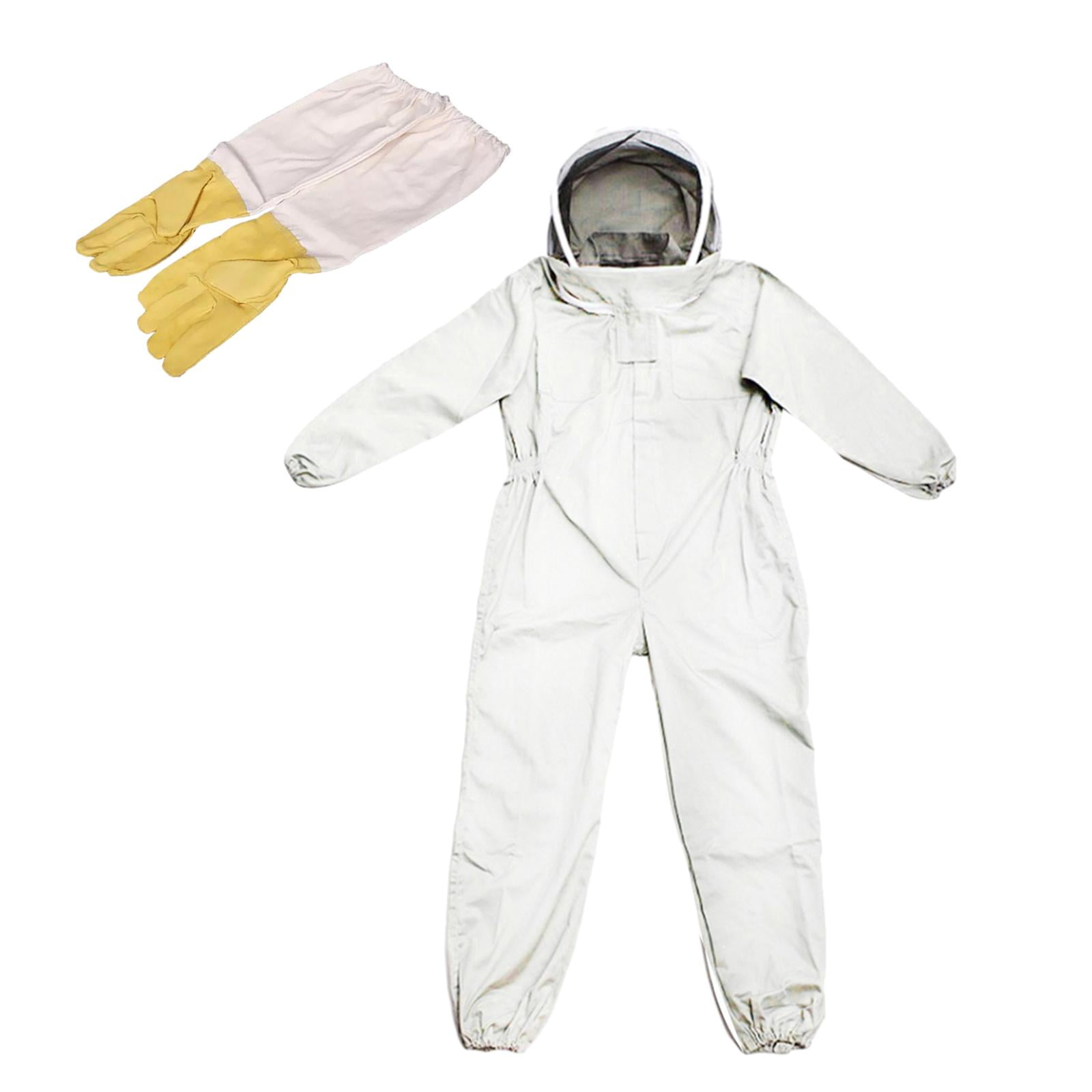 Magideal - Traje De Protección Para Apicultura, Mono De Apicultor Con Guantes Y Velo De Protección. Guantes De Lona Xl