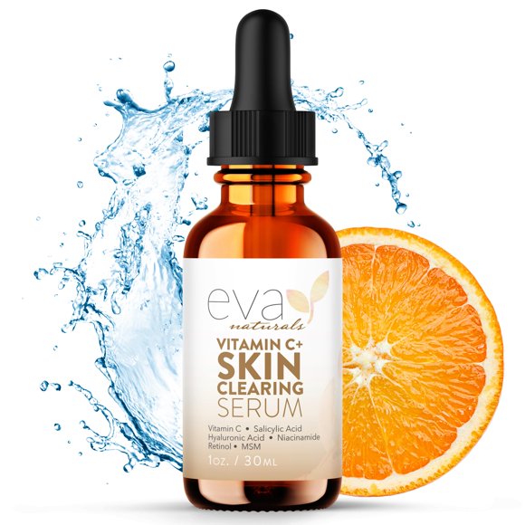 Sérum limpiador de piel Eva Naturals Vitamina C con ácido salicílico