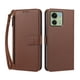 thumbnail image 1 of Funda Tipo Billetera para Motorola Moto edge 40 5G con Soporte y Bolsillo con Cierre Marrón, 1 of 1