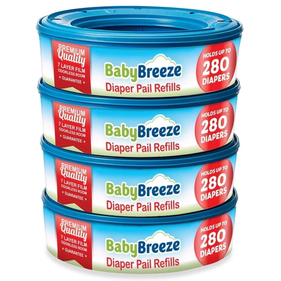 Bolsas de recambio para cubos de pañales BabyBreeze compatibles con Diaper Genie