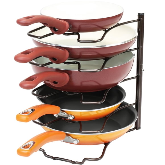 Organizador de sartenes Deco Brothers para armario de cocina, color bronce