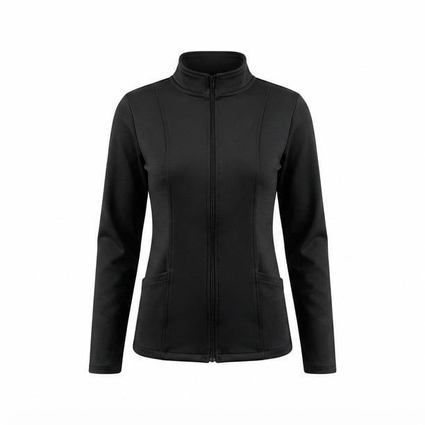 Polerón clínico Spandex - Mujer. - Negro