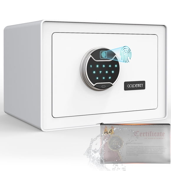 Caja fuerte GOLDENKEY 34 L con huella dactilar, a prueba de fuego y biométrica