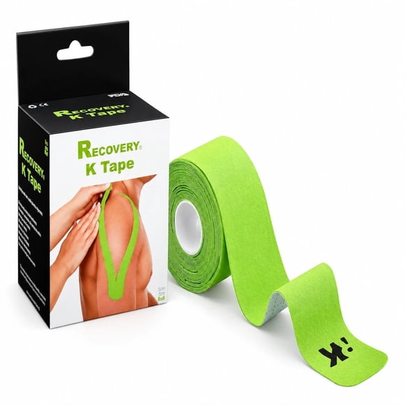 K Tape Recovery Verde 5 cm x 5 m – 20 Tiras Precortadas