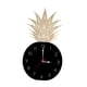 thumbnail image 1 of Reloj De Pared De Fruta De Piña, Dibujos Animados Silenciosos Para Oficina, Cocina, Decoración Del Hogar, Negro, 1 of 3