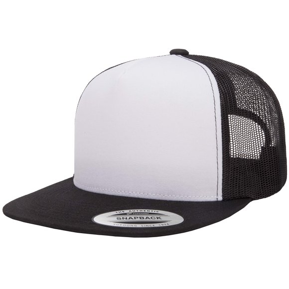 Gorra Yupoong YP Classics Trucker con frente blanco