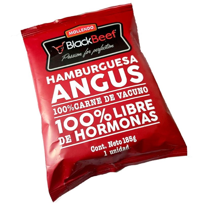 Hamburguesa De Vacuno Angus 185 g Black Beef