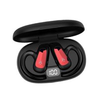 Magideal - Auriculares Inalámbricos Micrófono Incorporado Hifi V5.2 Para Entrenamiento Rojo