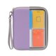 thumbnail image 2 of Estuche para tarjetas Jeachan de 80 compartimentos, portátil con cremallera, color lila claro, 2 of 6