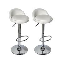 Global Latin - Pack 2 Sillas Piso Bar Color Blanco