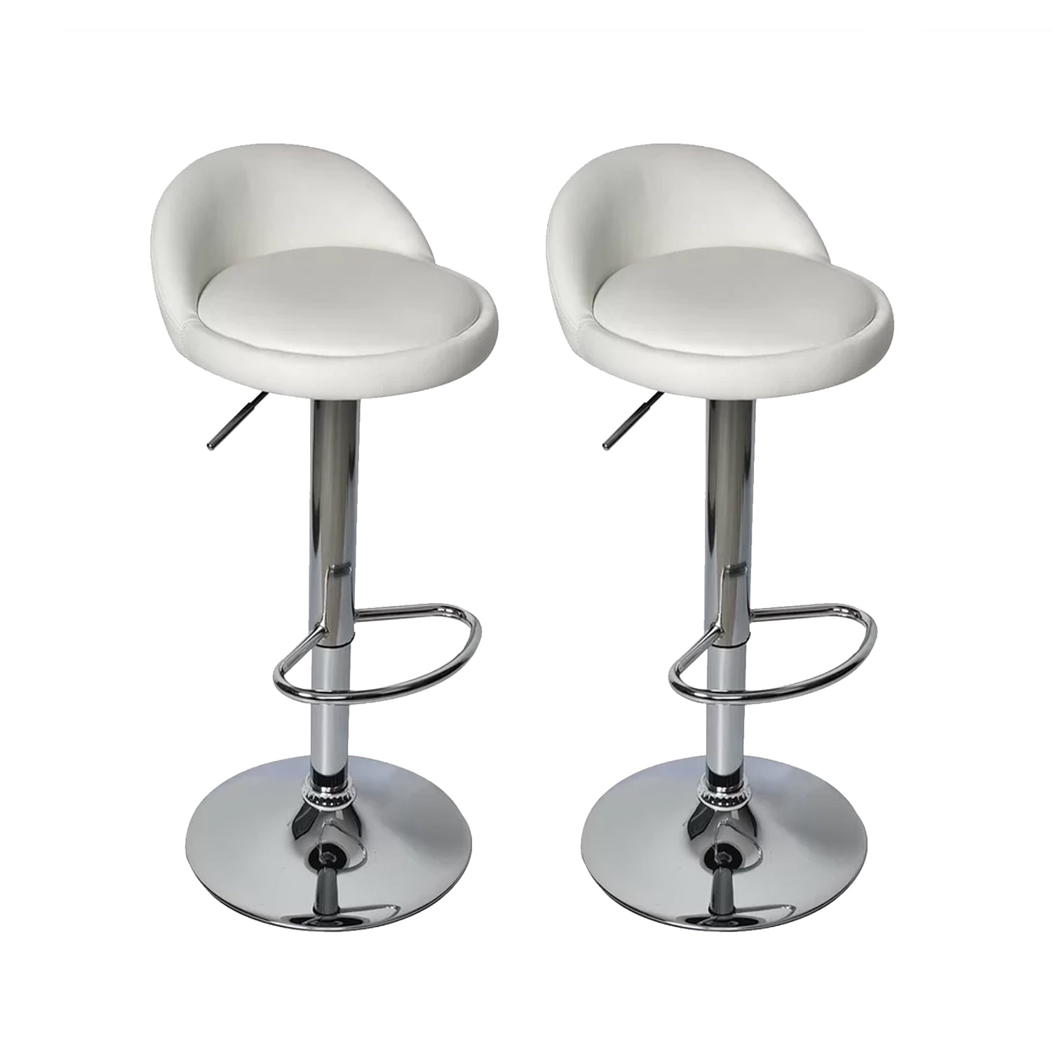 Global Latin - Pack 2 Sillas Piso Bar Color Blanco