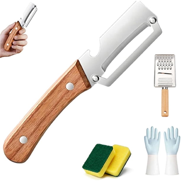 Pelador madera cero enganches 3 pack multifunción fruta verdura