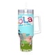 thumbnail image 2 of La Pequeña Lola Visita la Ciudad Vaso aislado de acero inoxidable con asa, diseño temático, regalo para familia, amigos y fans; incluye pajita y encaja en el portavasos estándar, 40 oz, 2 of 6
