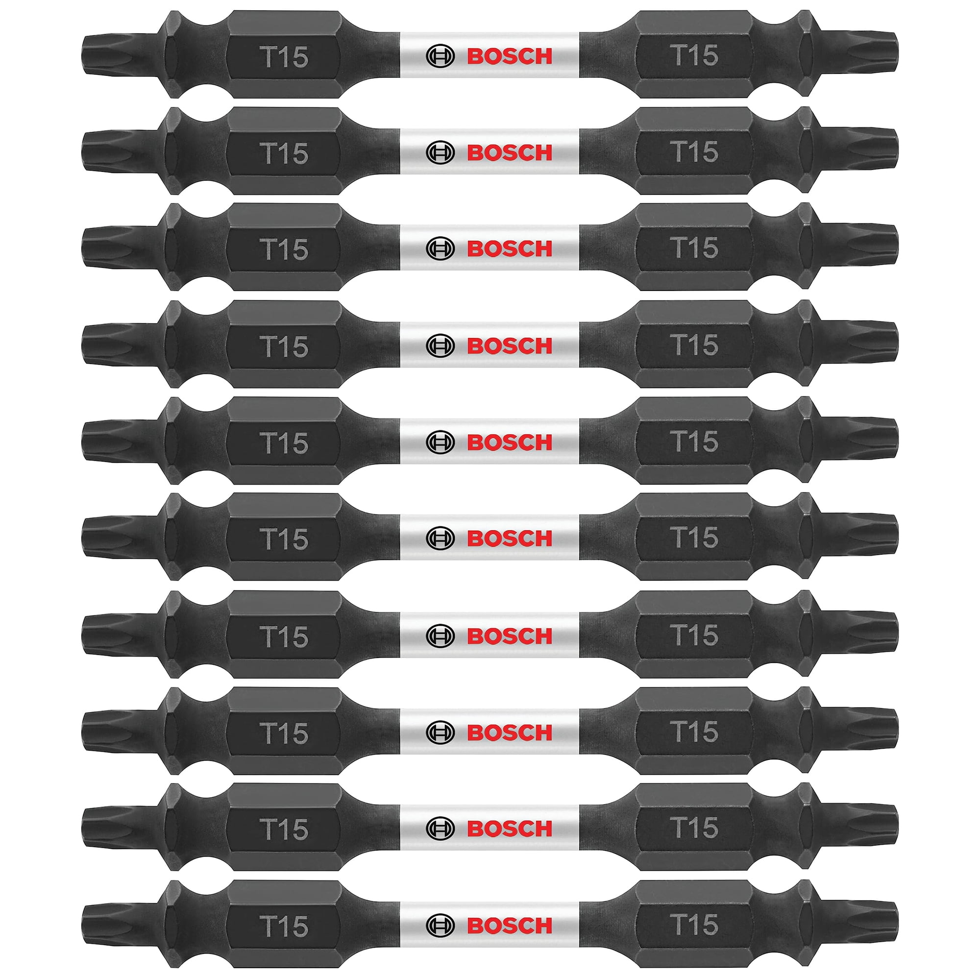 Juego De Brocas De Impacto Bosch Itdet1525b Torx® #15 De Doble Punta, 10 Unidades