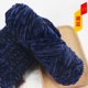 thumbnail image 1 of Xiao Hua Hilo de crochet de Felpa 95g, Azul Marino 1 Rollo, Fibra de Felpa Suave y Esponjosa Suave y No Irritante Manta de Sofá de crochet, Bufanda de Felpa para Cama de Mascota Pantuflas Cómodas, 1 of 4