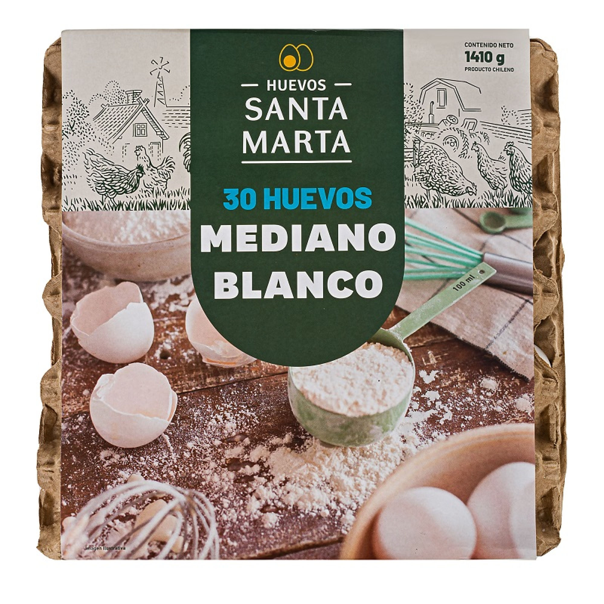 Huevos Tradicionales Mediano Blanco 30 Un Santa Marta