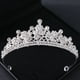 thumbnail image 1 of Gorgeous Silvery Crystal Bridal Tiara & Crown Headband - Perfect for Weddings, Parties & Proms!, 1 of 5