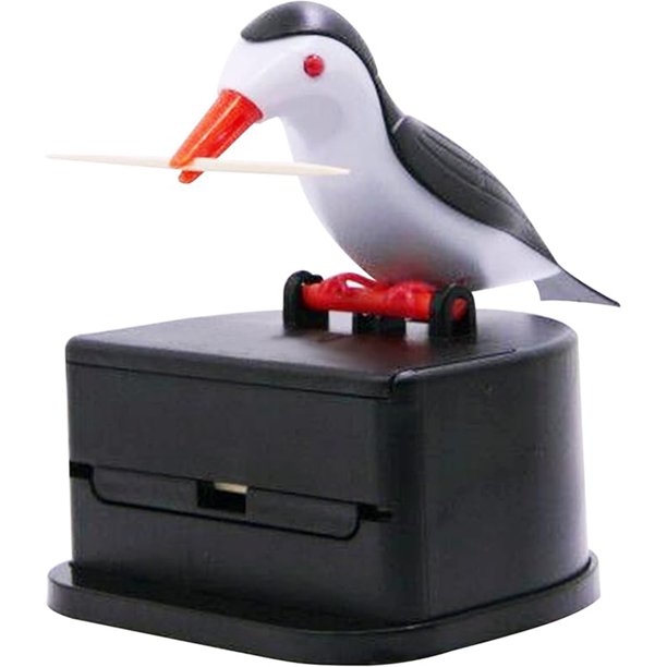 Dispensador De Palillos De Dientes Para Pájaros Pequeños, Soporte Automático Para Palillos De Dientes Con Una Caja De Palillos De Dientes, Decoración De Cocina De Plástico Portátil, 1 Unidad