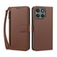 thumbnail image 1 of Funda Tipo Billetera para Motorola Moto Edge 60 pro con Soporte y Bolsillo con Cierre Marrón, 1 of 1