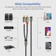 thumbnail image 3 of Adaptador de Cable de Audio AARONMEI RCA a 3.5mm, 3 of 3