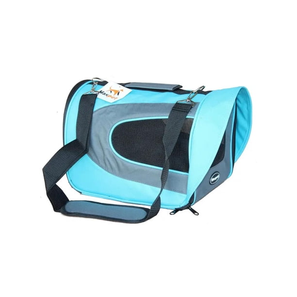 Bolso Transportador Mascotas Cabina Avión 48x28x23 cm celeste SA-1-Verde-1