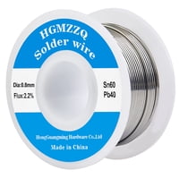 Hilo De Soldadura Hgmzzq 60/40 De Estaño Y Plomo Con Núcleo De Colofonia 0,8 Mm-50 G