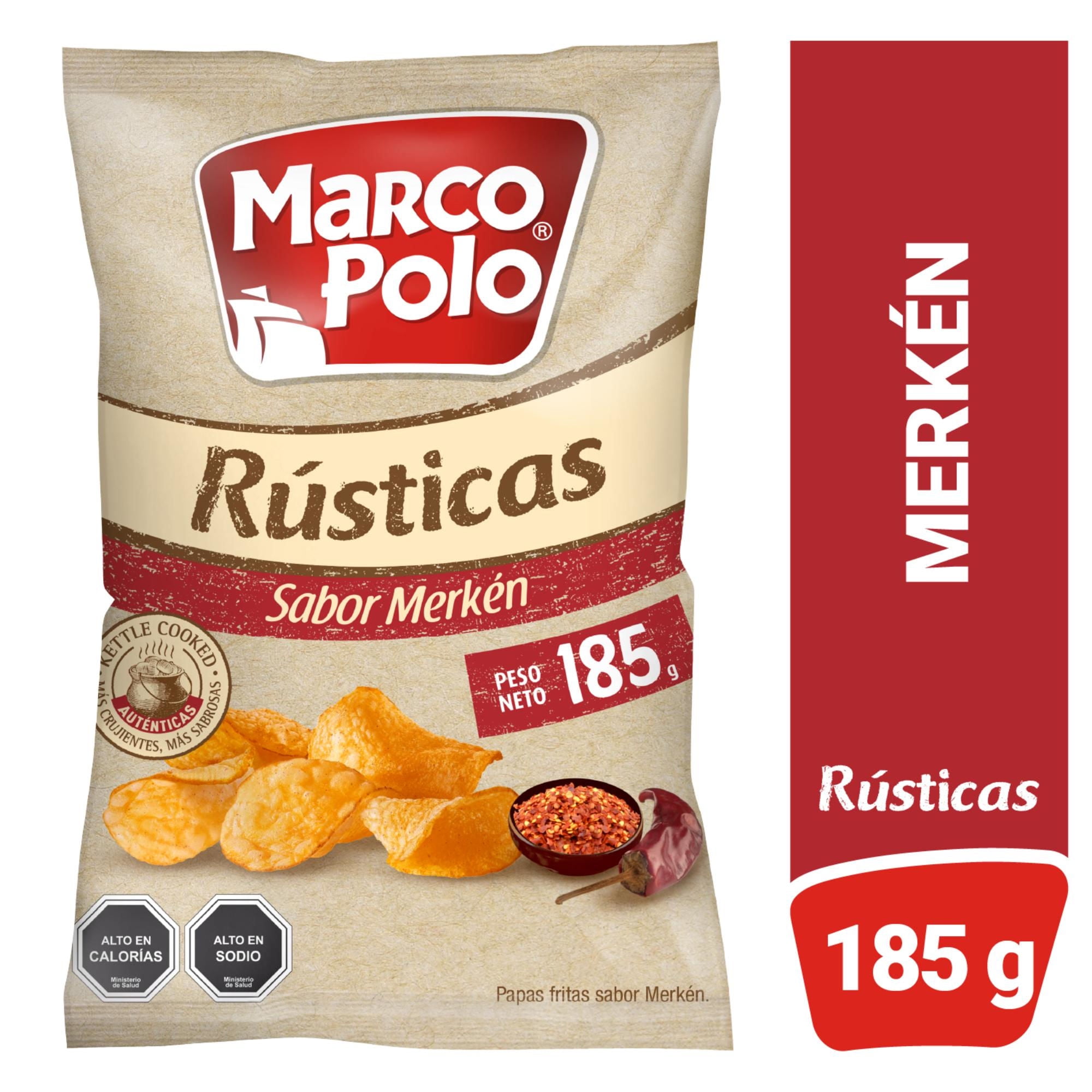 Papas Fritas Rústicas Merkén 185 g Marco Polo