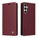thumbnail image 1 of Funda Billetera de Cuero para Samsung Galaxy A17 con Tarjetero y Soporte - Tapa Magnética Rojo, 1 of 6