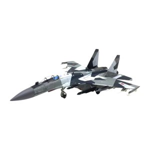 Magideal - 1:100 Su35 Fighter Aleación Diecast Avión Niños Juguetes Fighter Modelo Avión Con Soporte Para Oficina Escritorio Mesa Decoración Del Hogar