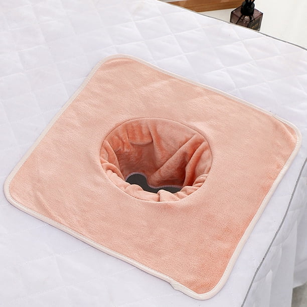 40*80cm Thickened Beauty SPA Massage Table Planking Face Towel With Hole Bed Bandana