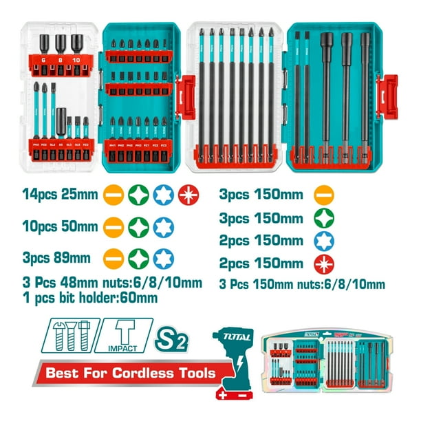 Set Da 6 Punte Da Inserimento Da 25mm - Accessori Per Utensili