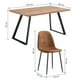 thumbnail image 3 of Comedor Soho Mesa 75x80x150 4 Sillas Pu Café, 3 of 6