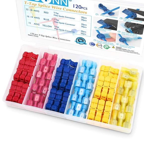 Kit de 120 Conectores de Cable T-Tap TICONN