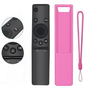 Control Remoto Universal Aaronmei Rosa Con Funda Protectora Y Correa De Muñeca