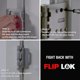 thumbnail image 4 of Cerradura de seguridad FlipLok 10 veces más fuerte que Deadbolt Black, 4 of 5