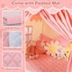 thumbnail image 3 of Tienda de campaña Wilwolfer Princess con alfombrilla acolchada y luces en forma de estrella, 1,2 x 1,05 x 1,3 m, 3 of 3