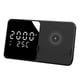 thumbnail image 5 of Estación De Carga De Reloj Despertador Digital Con Soporte De Cargador Rápido De 15 W Para Teléfono Inteligente Negro, 5 of 5