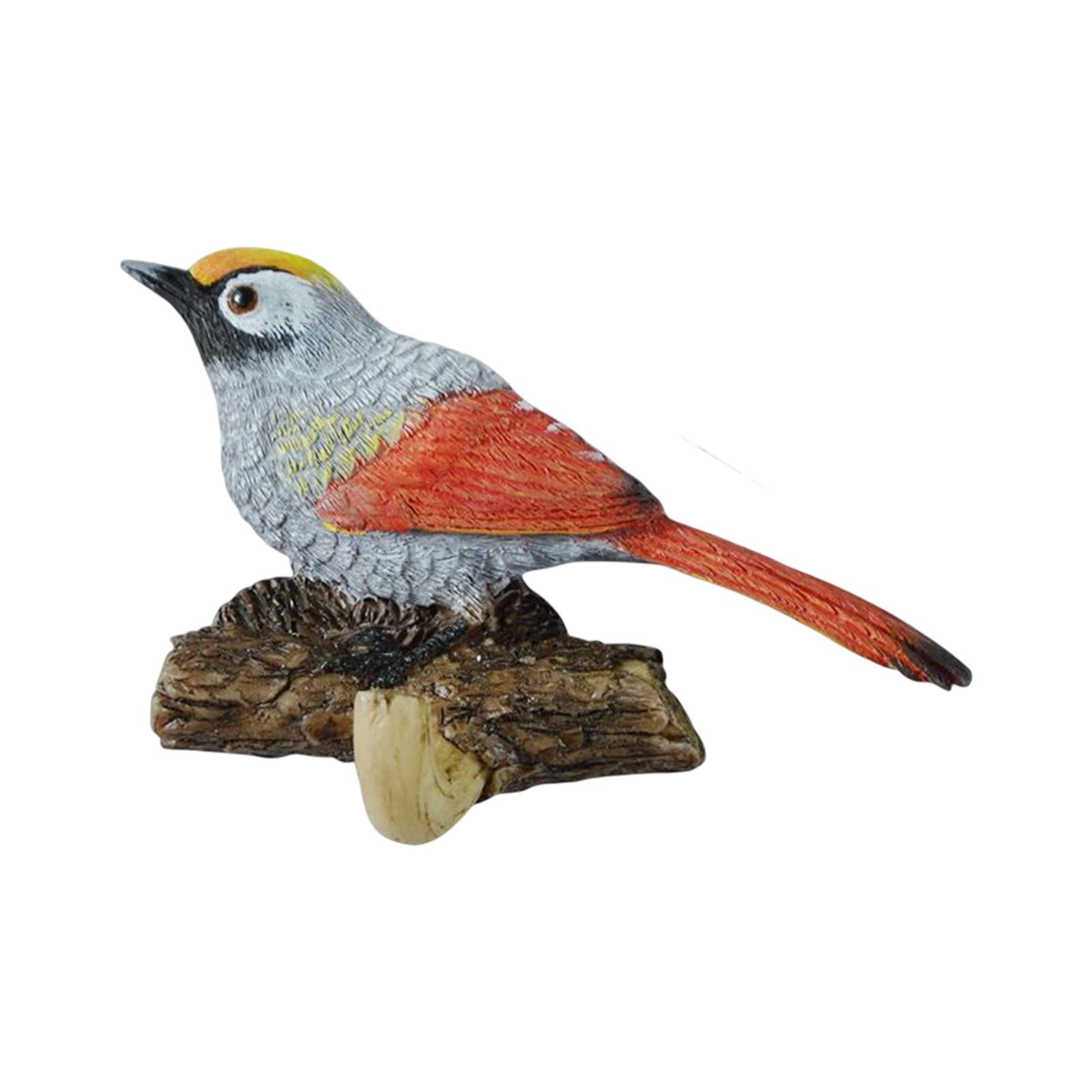 Bothyi - Colgador De Pájaros En Una Rama Para Colgar Azulejos Al Aire Libre Gancho De Pared De Resina Para Bata Roja 13x4,5x8,5 Cm